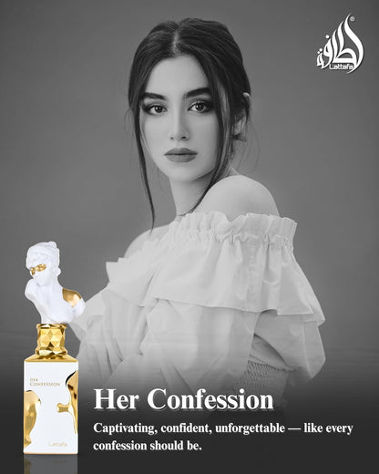 Her Confession - Vanilla, Floral, Amber, Musk - Eau De Parfum Long-Lasting Fragrance for Women, 3.40 Ounce / 100 Ml